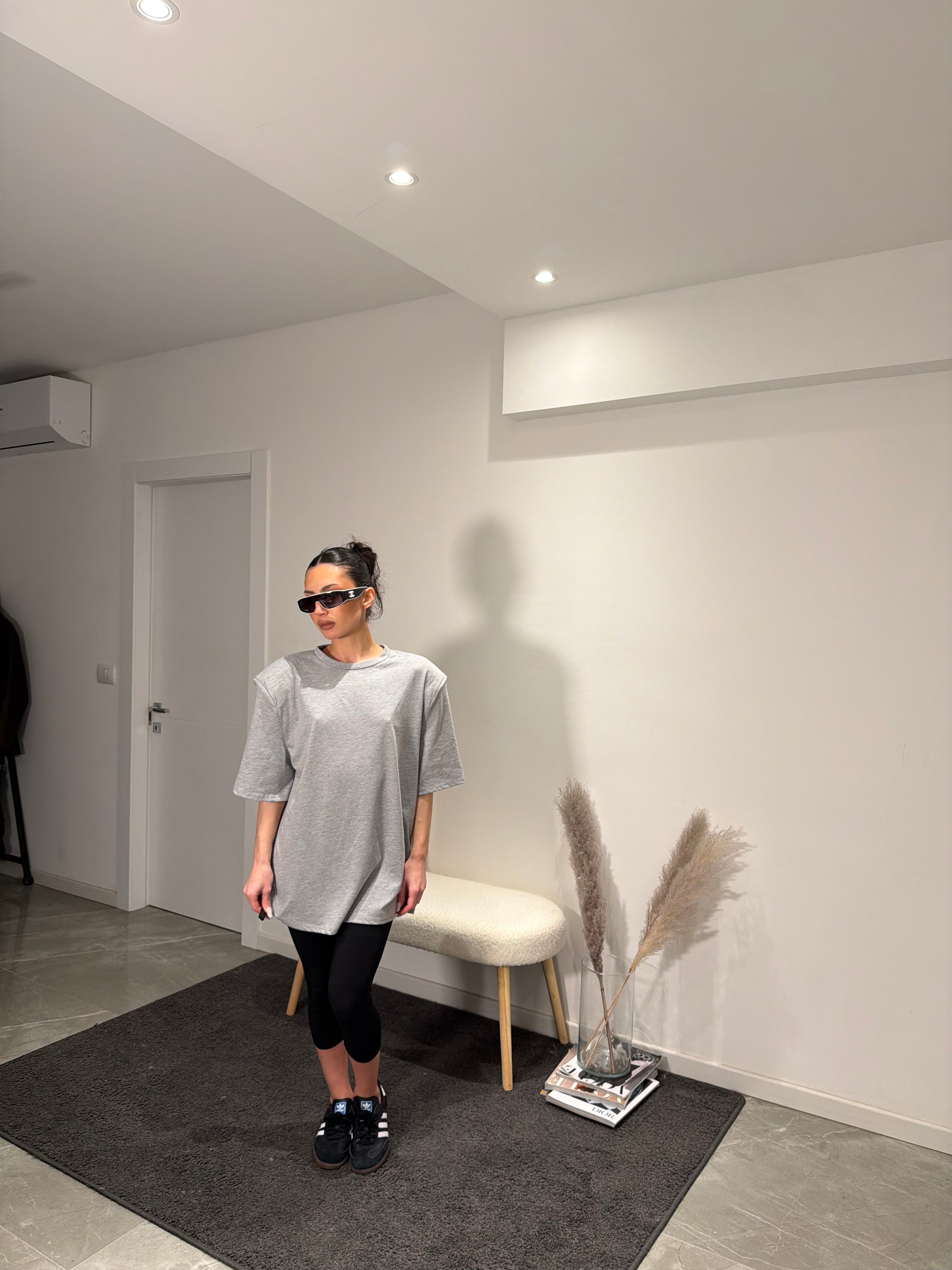 T-shirt spalline grey