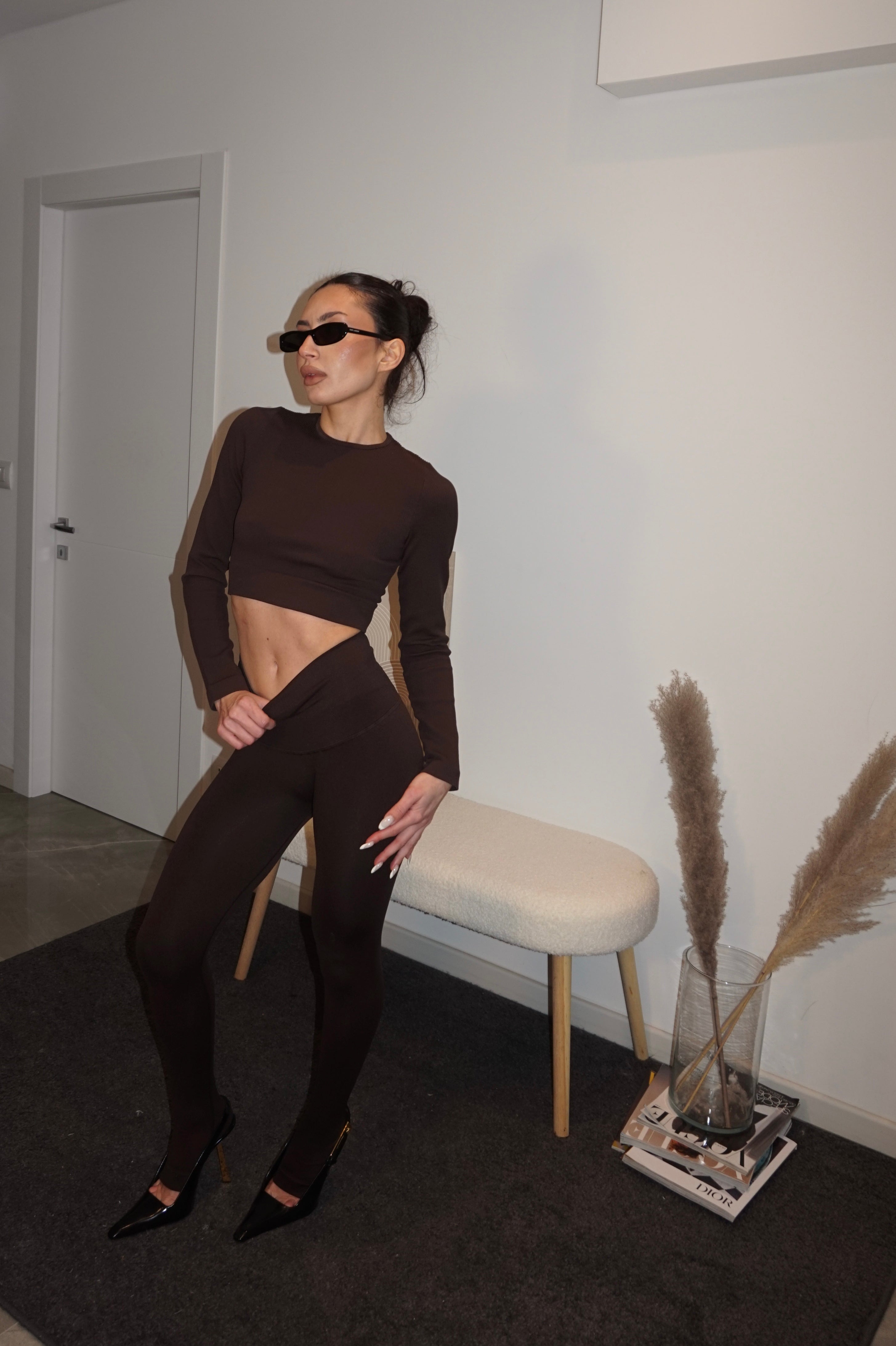 Leggings active chocolate