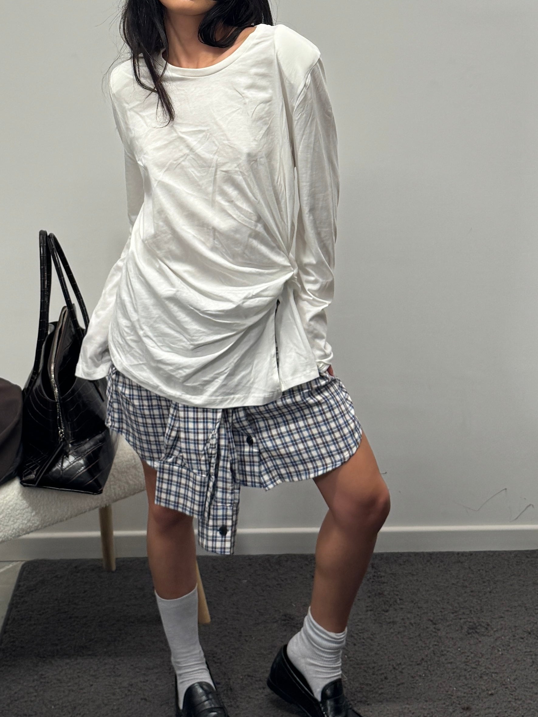 Mini gonna mood camicia blue