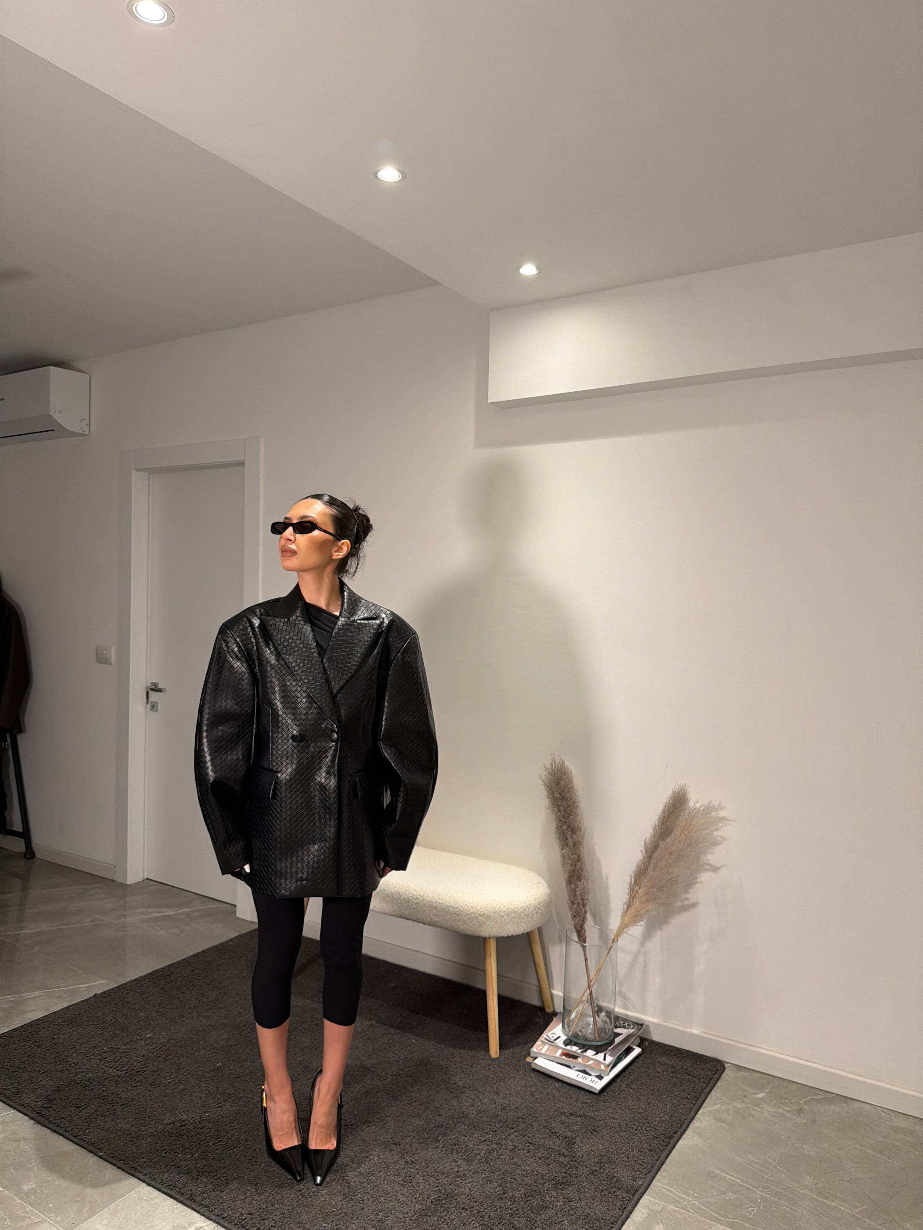 Jacket leather bottega