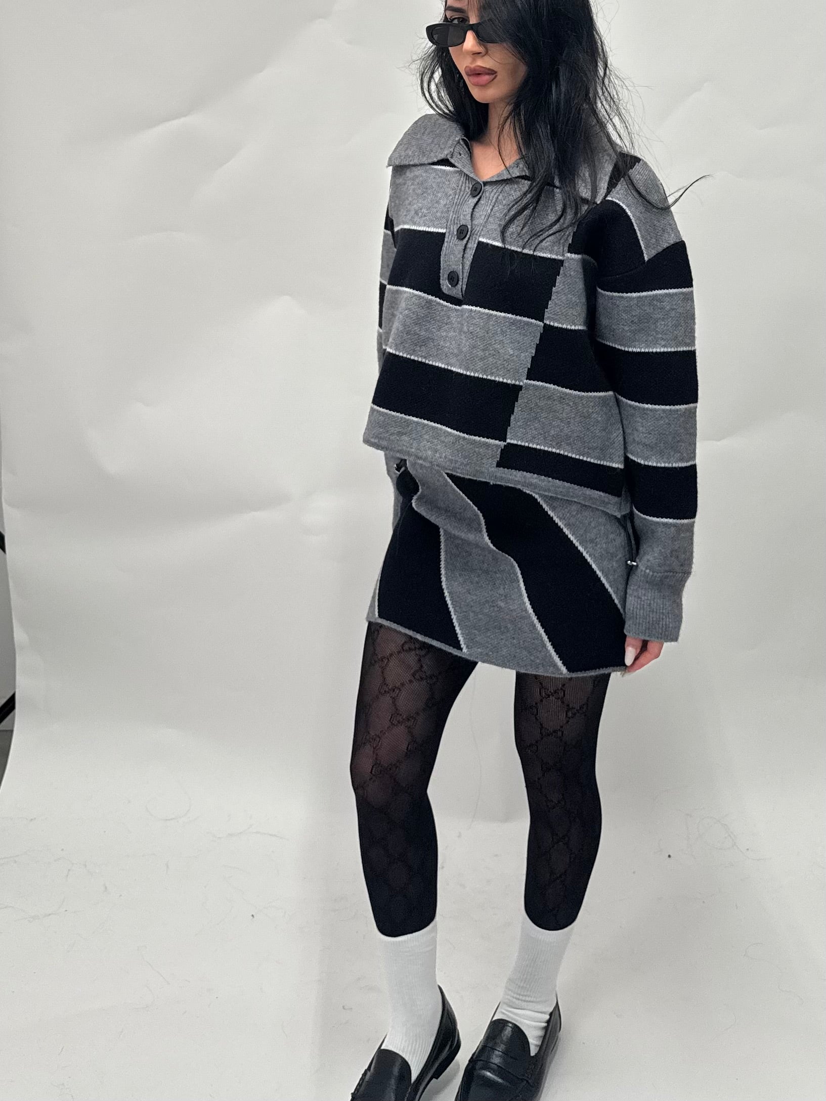 Coordinato grey&black