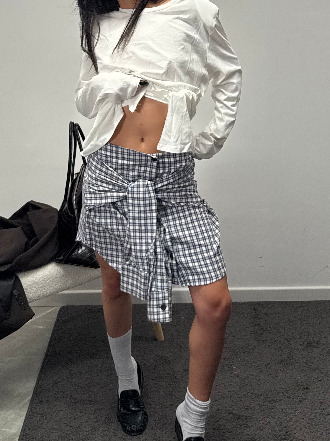 Mini gonna mood camicia blue