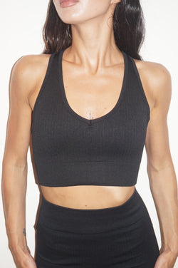 Yoga top black