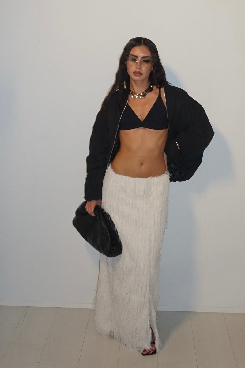 Skirt fluffy white