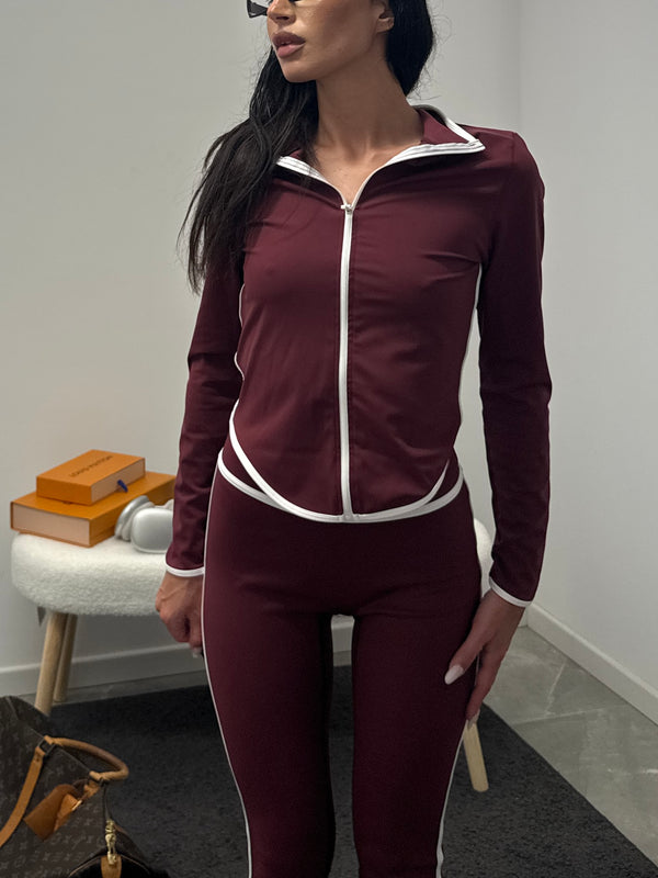 Jacket lines classic burgundy