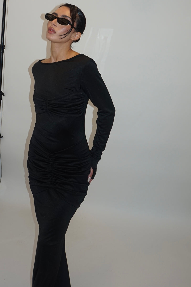 Black dress two piece