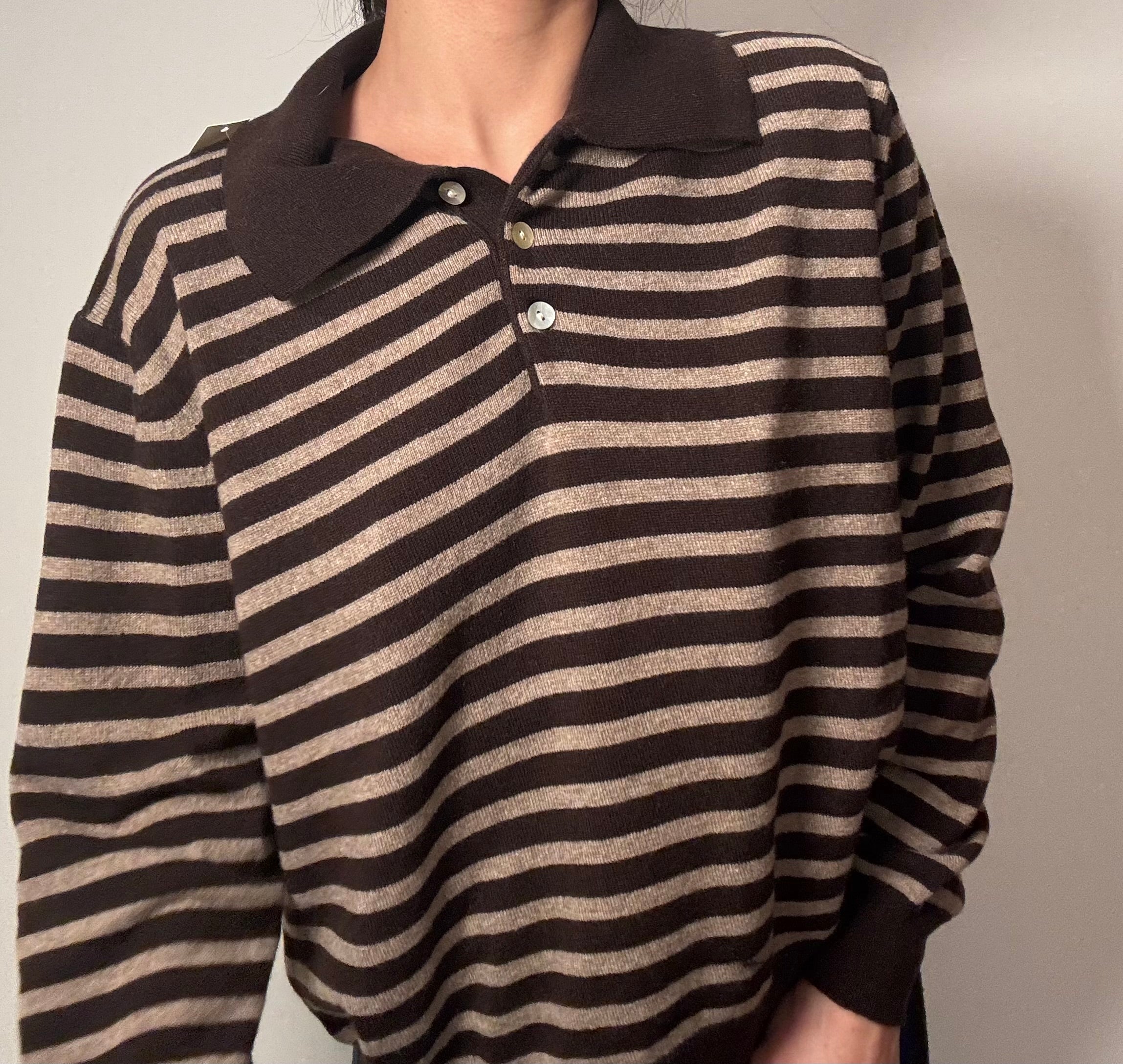 Pull  a righe cashmere