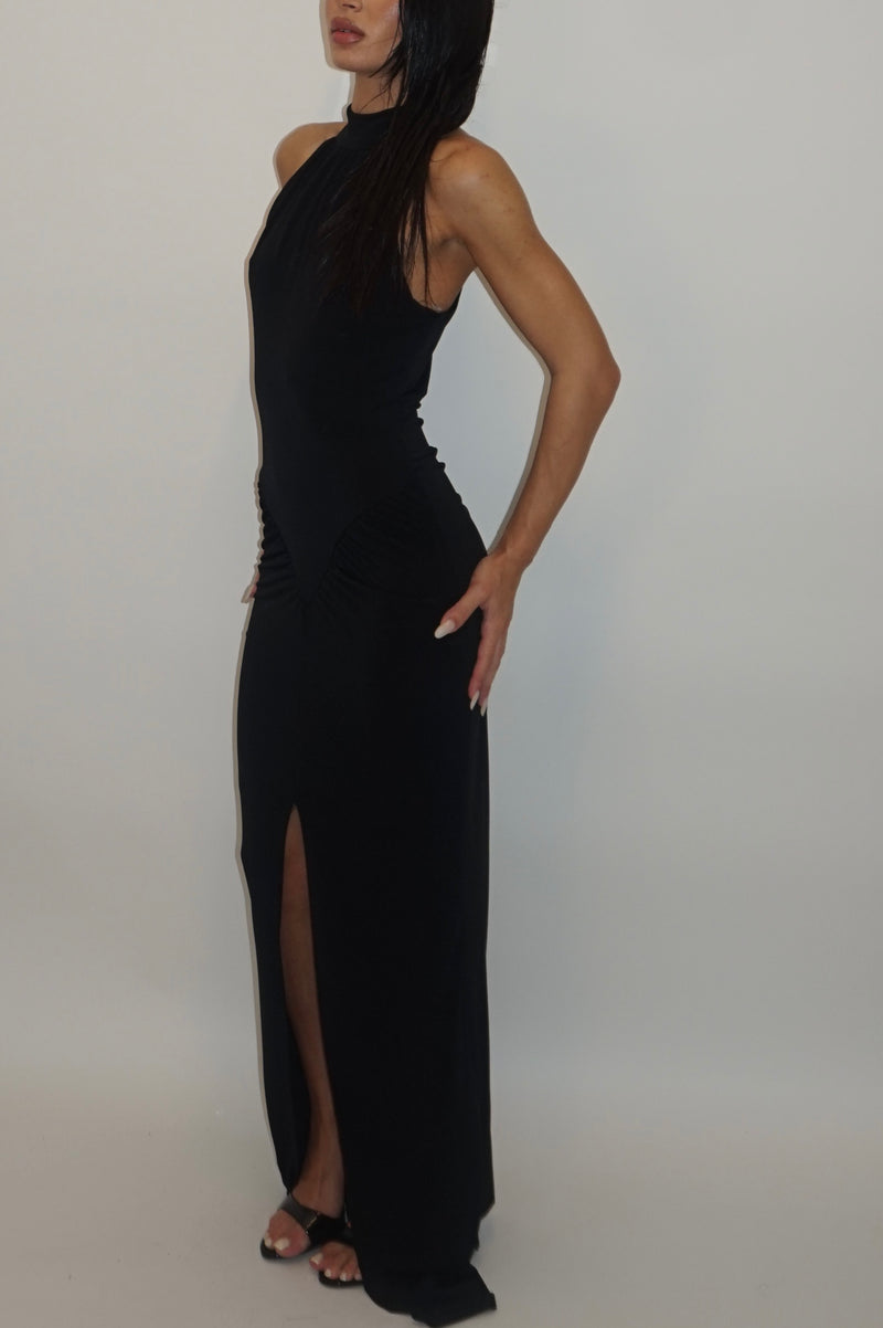 dress high neck black