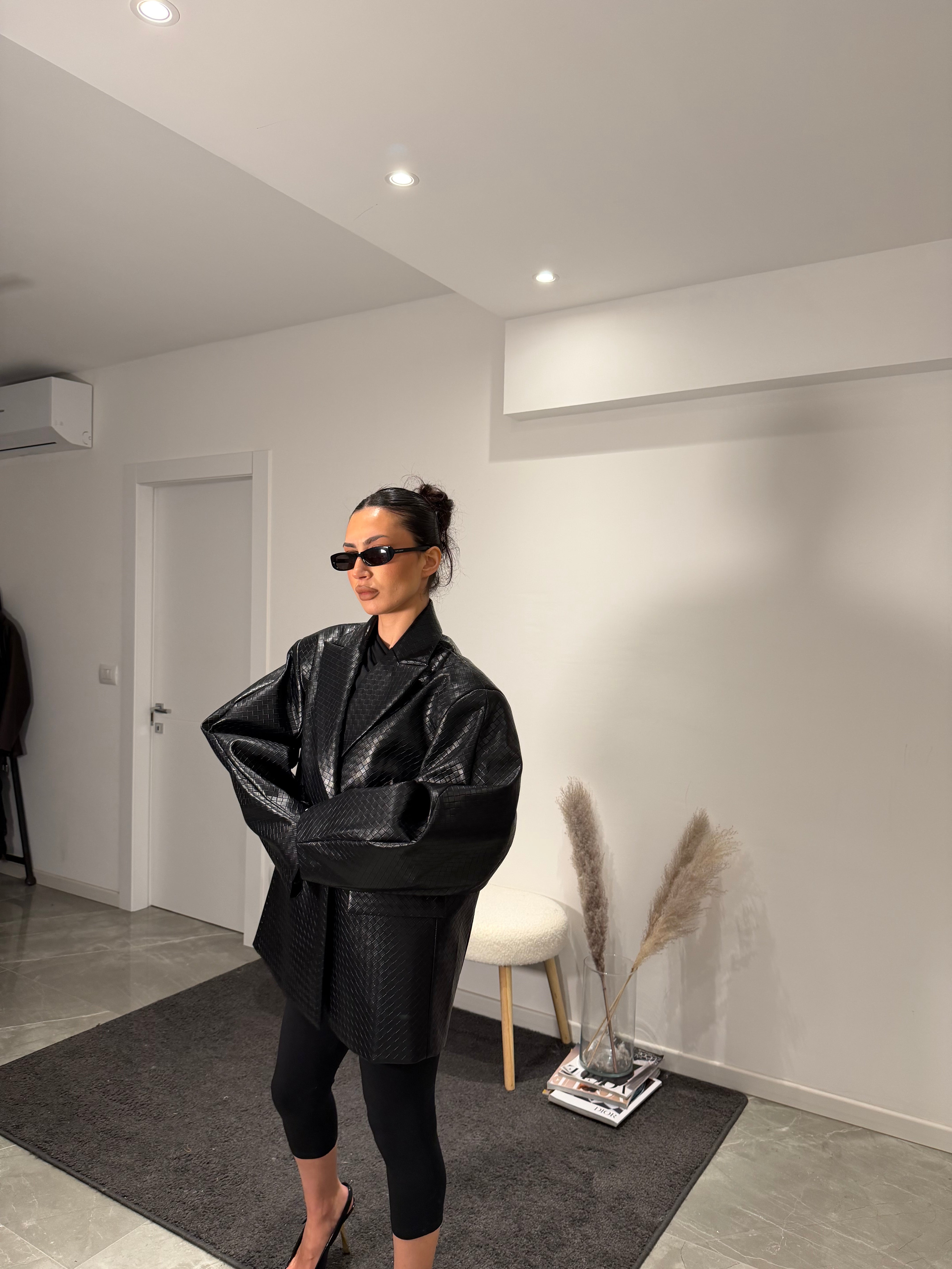 Jacket leather bottega