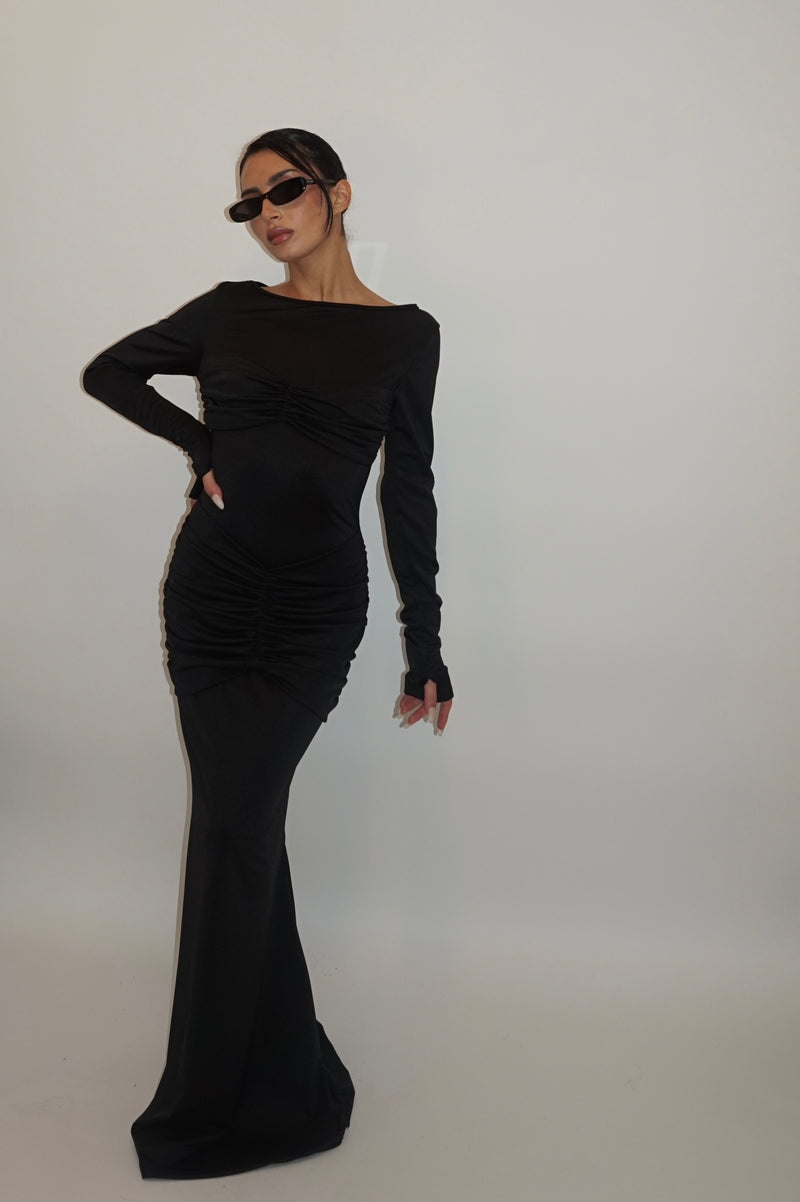 Black dress two piece