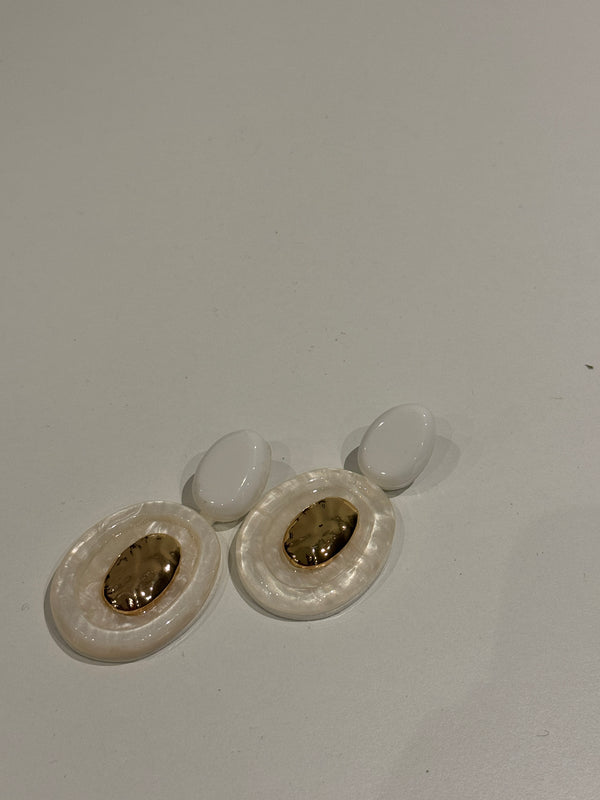 Orecchini pendant white pearl