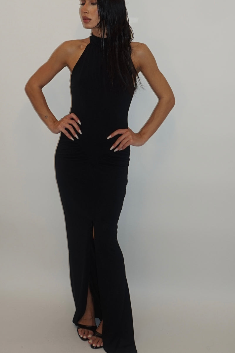 dress high neck black