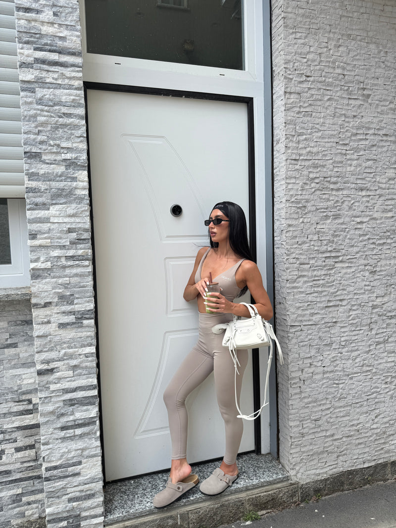 Bra top active light grey