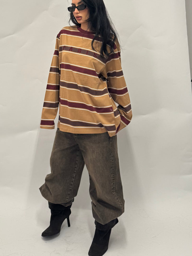 T-shirt long sleeves senape