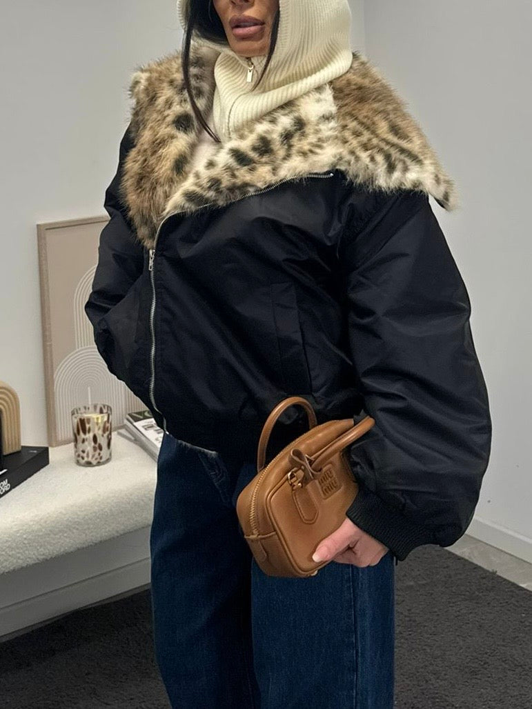 Bomber nylon animalier