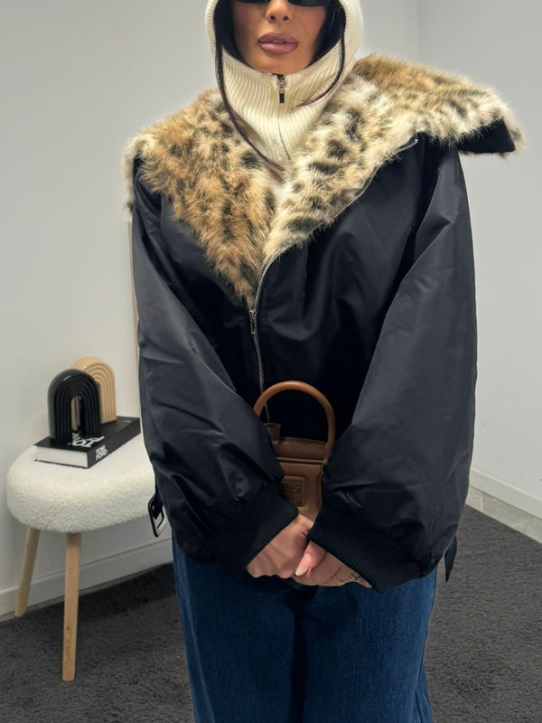 Bomber nylon animalier