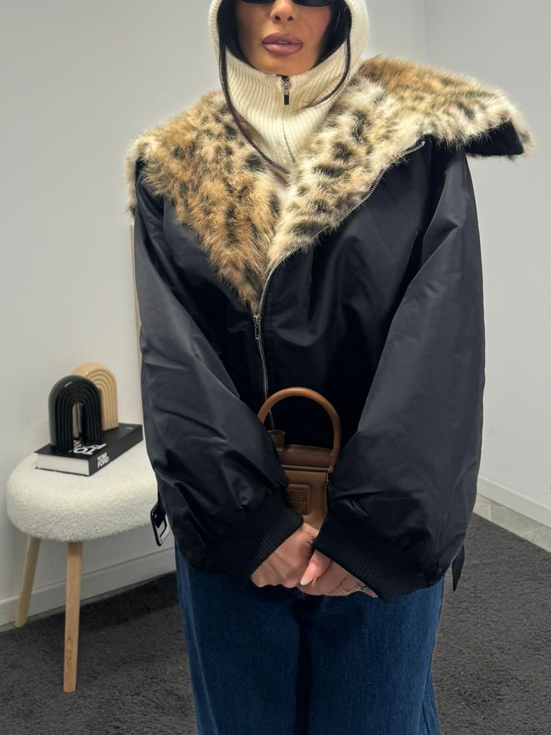 Bomber nylon animalier