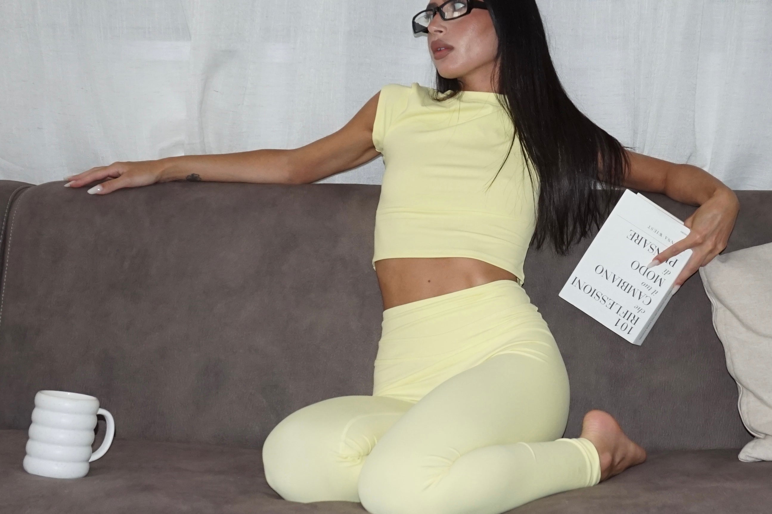 T-shirt soft active yellow