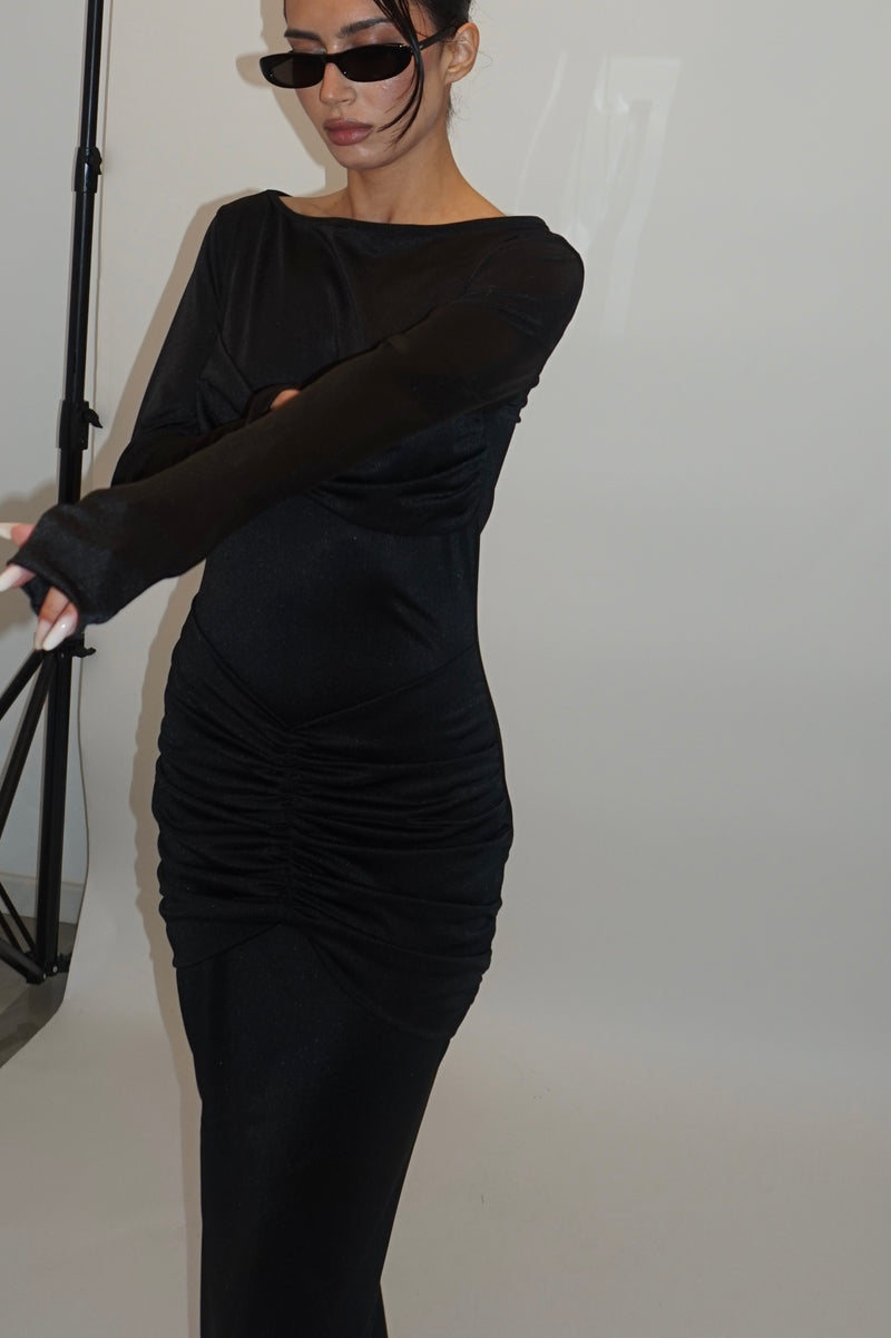 Black dress two piece
