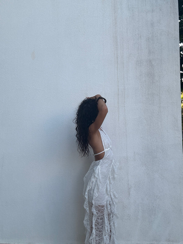 Dress flare white