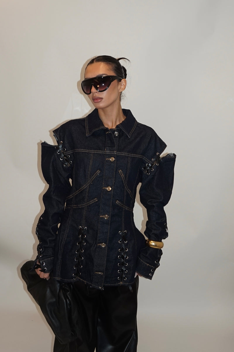 Jacket jddl denim lace