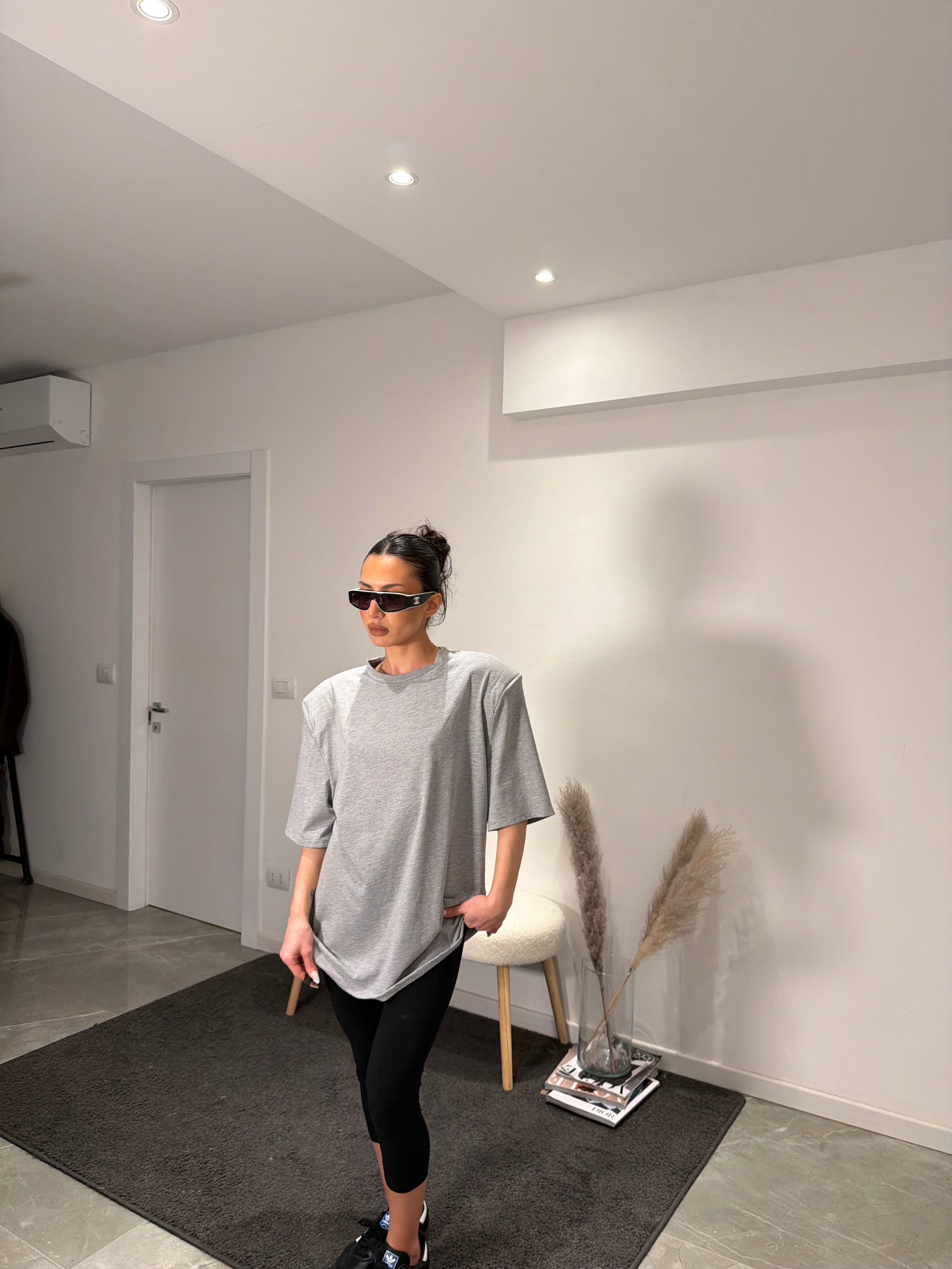 T-shirt spalline grey