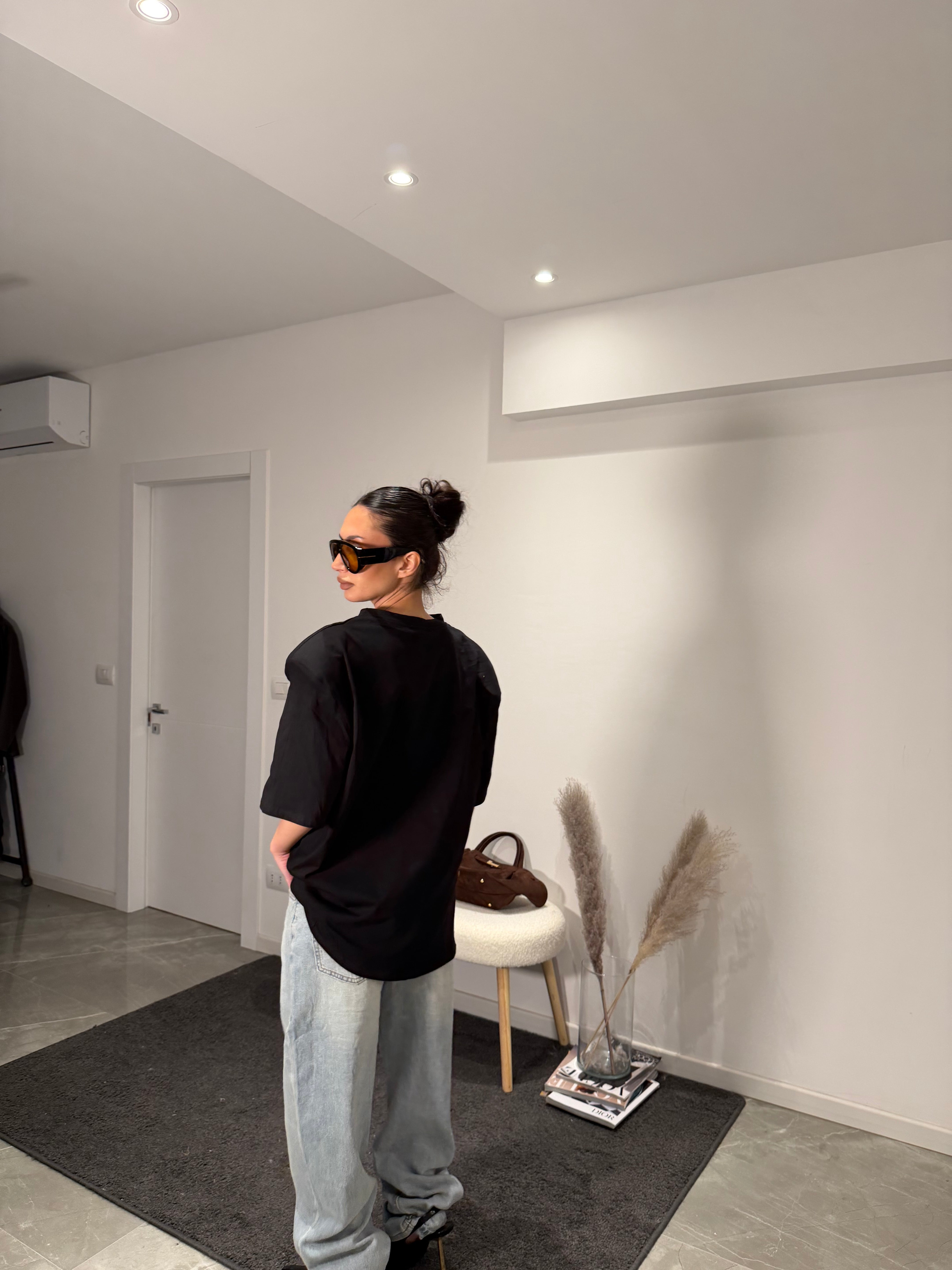 T-shirt spalline black