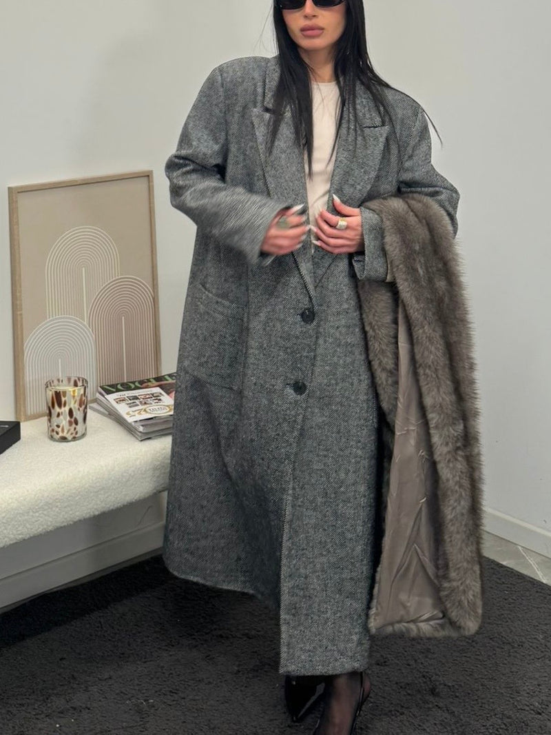 Maxi cappotto grey