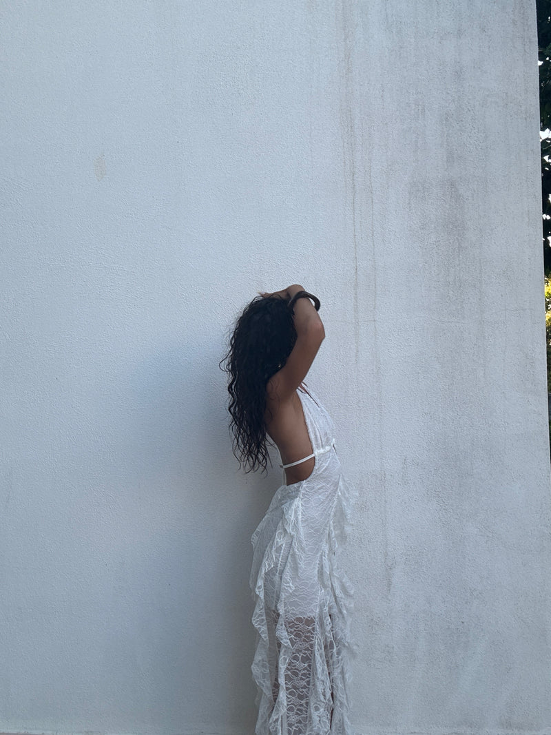 Dress flare white