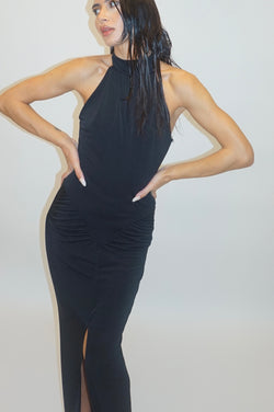 dress high neck black