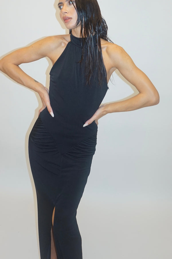 dress high neck black