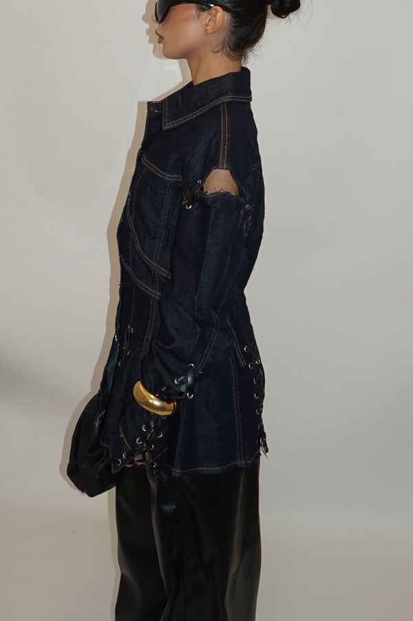 Jacket jddl denim lace