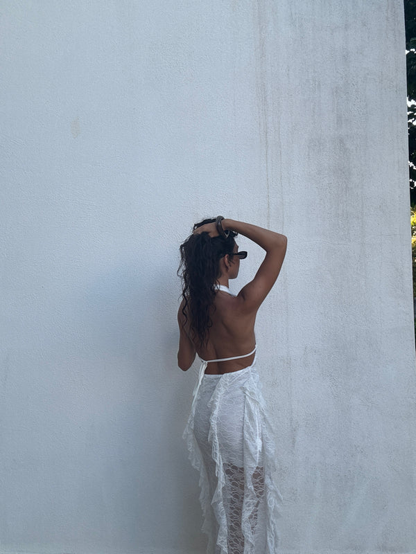 Dress flare white