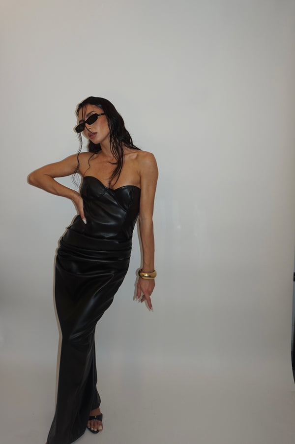 Dress stretch leather