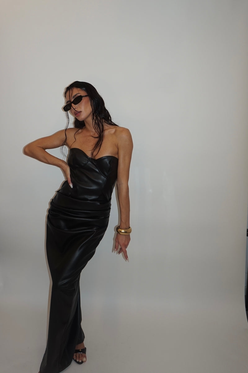 Dress stretch leather