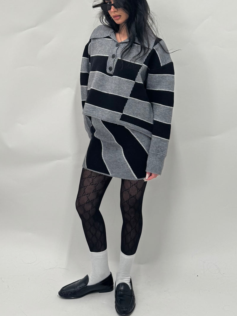 Coordinato grey&black