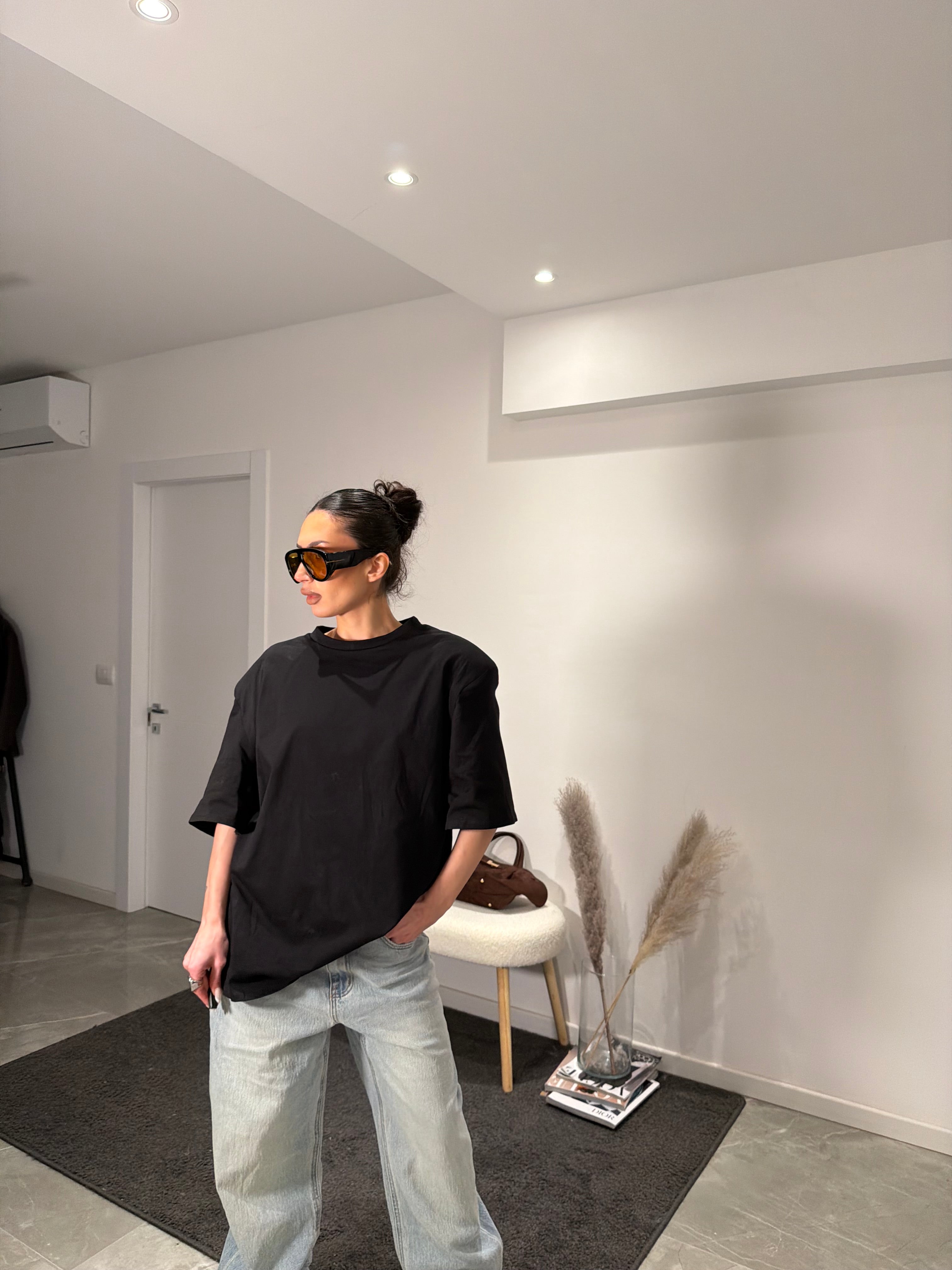 T-shirt spalline black