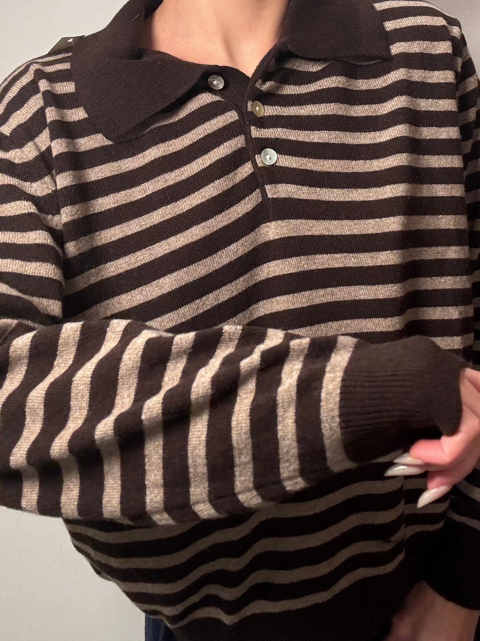 Pull  a righe cashmere