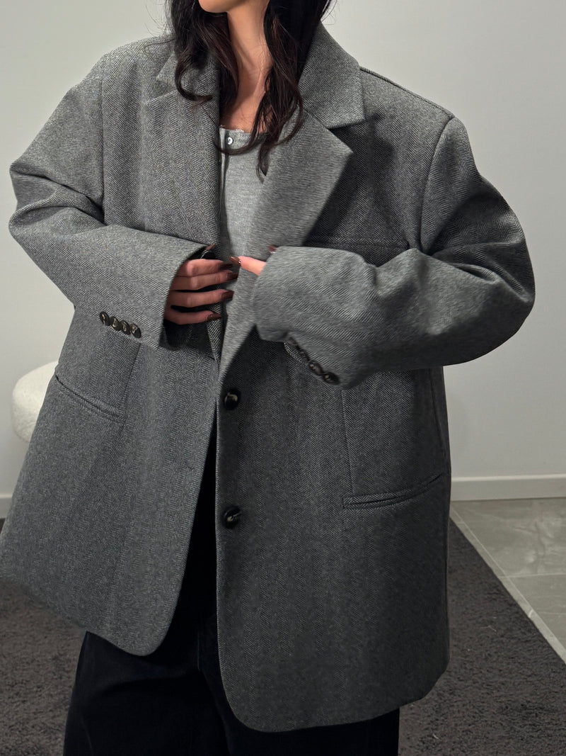 Blazer wool grey