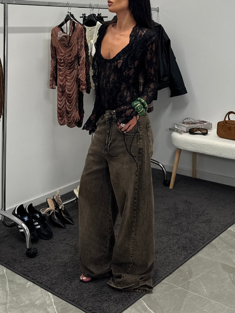 Maglia in pizzo lace