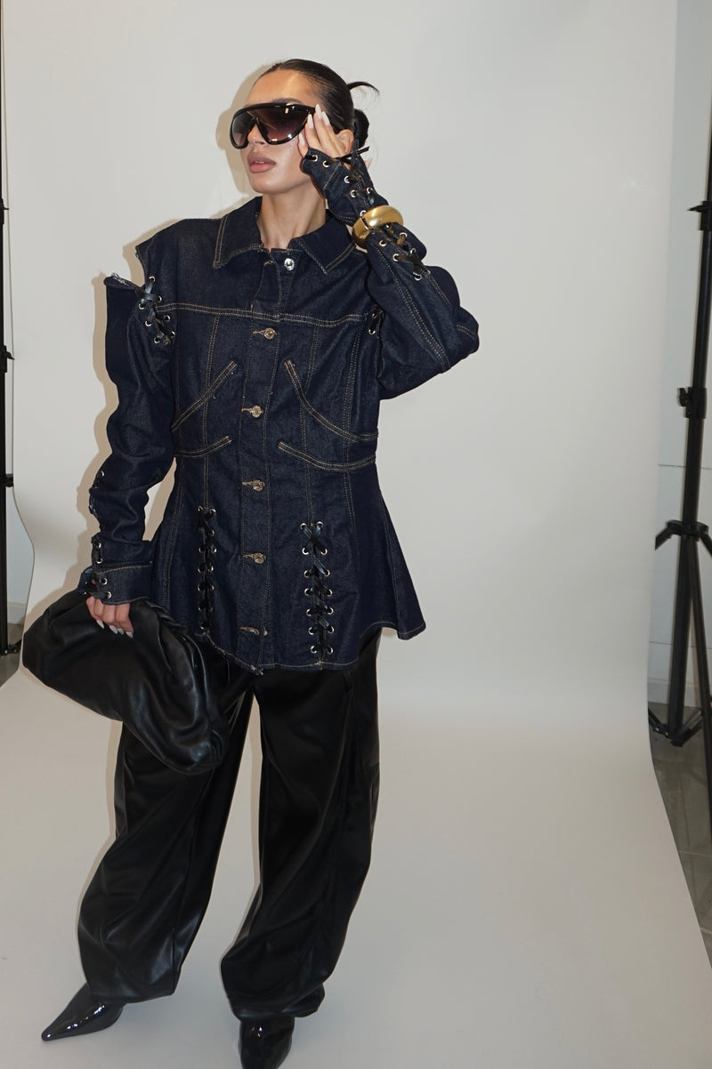 Jacket jddl denim lace
