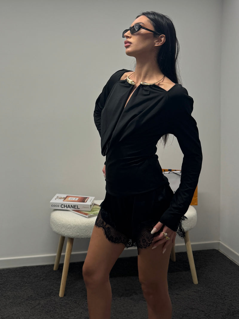 Shirt jewel black