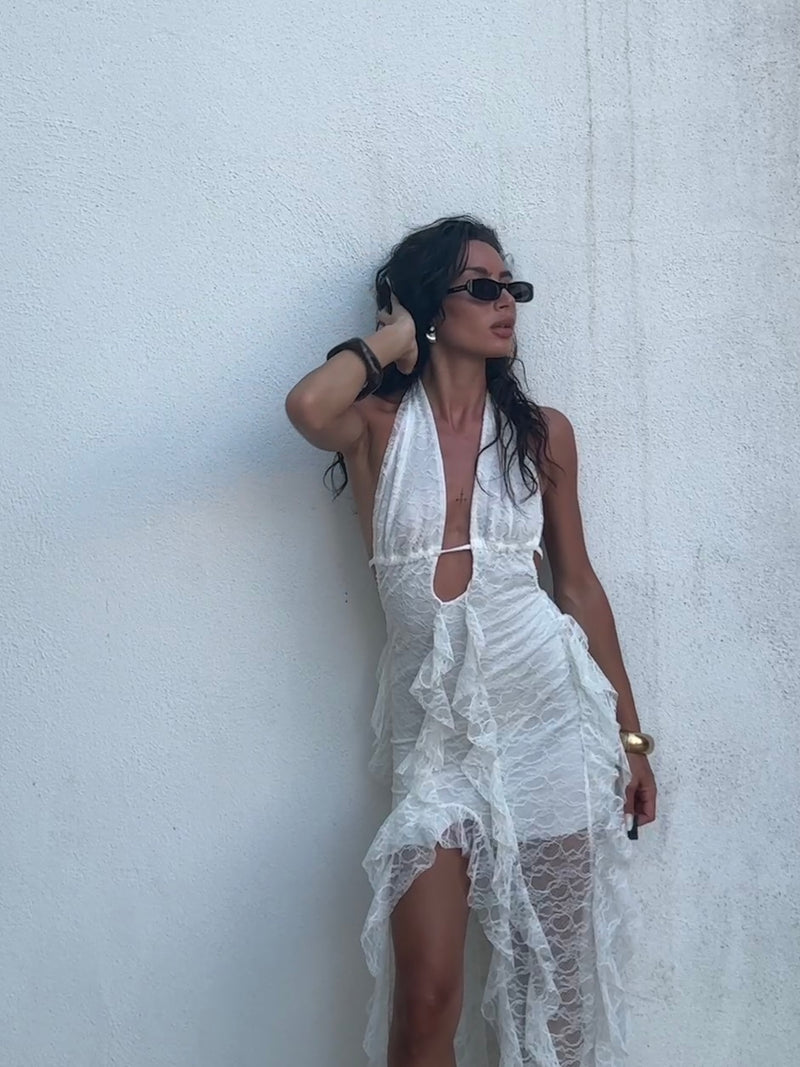 Dress flare white