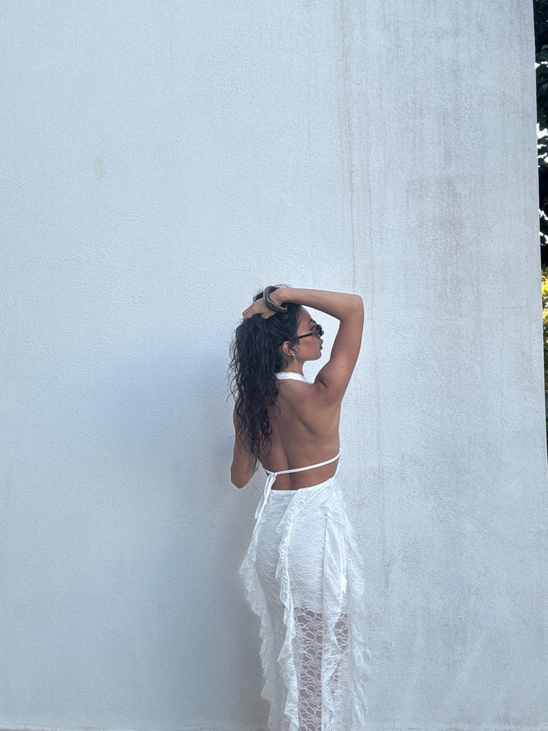 Dress flare white