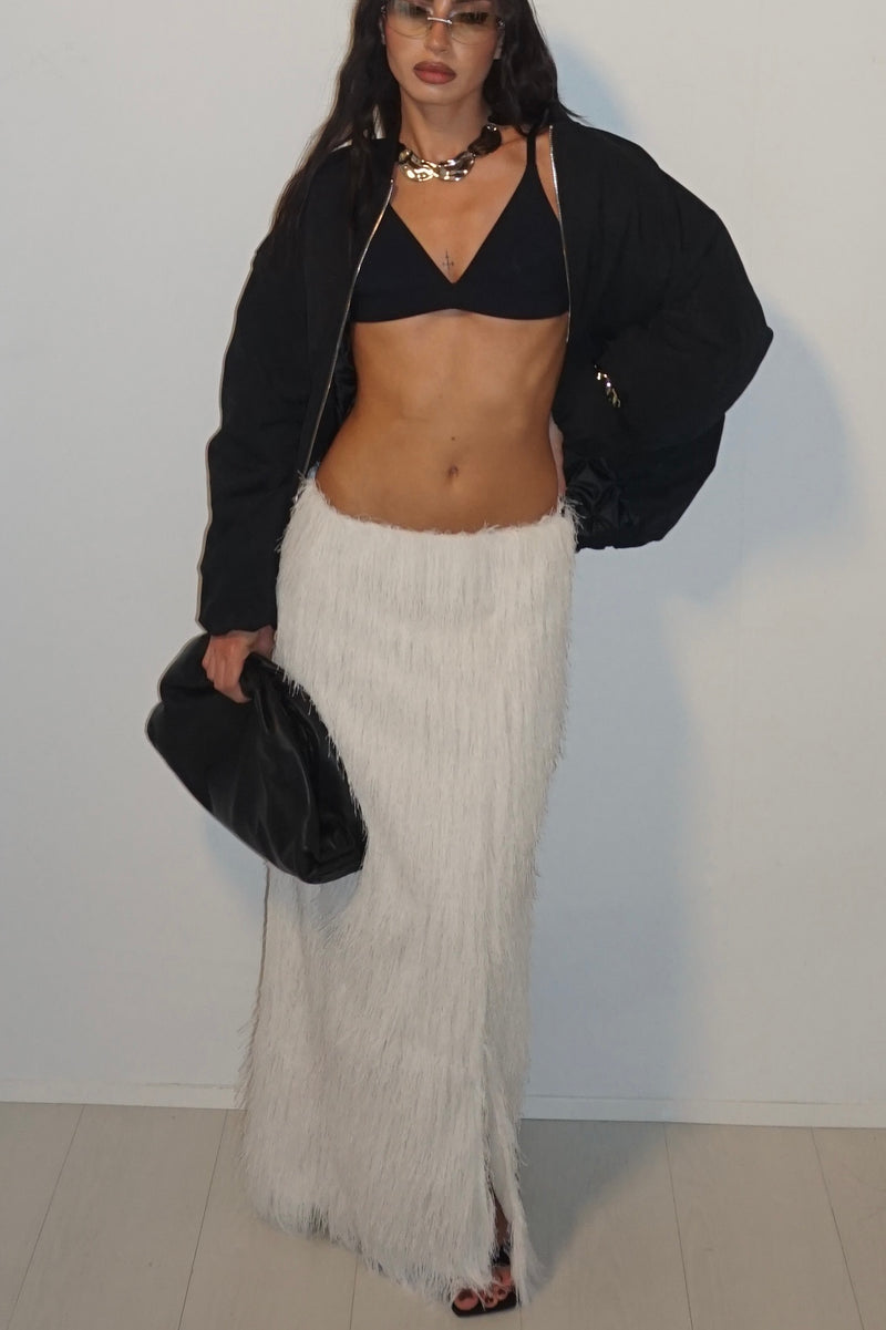 Skirt fluffy white