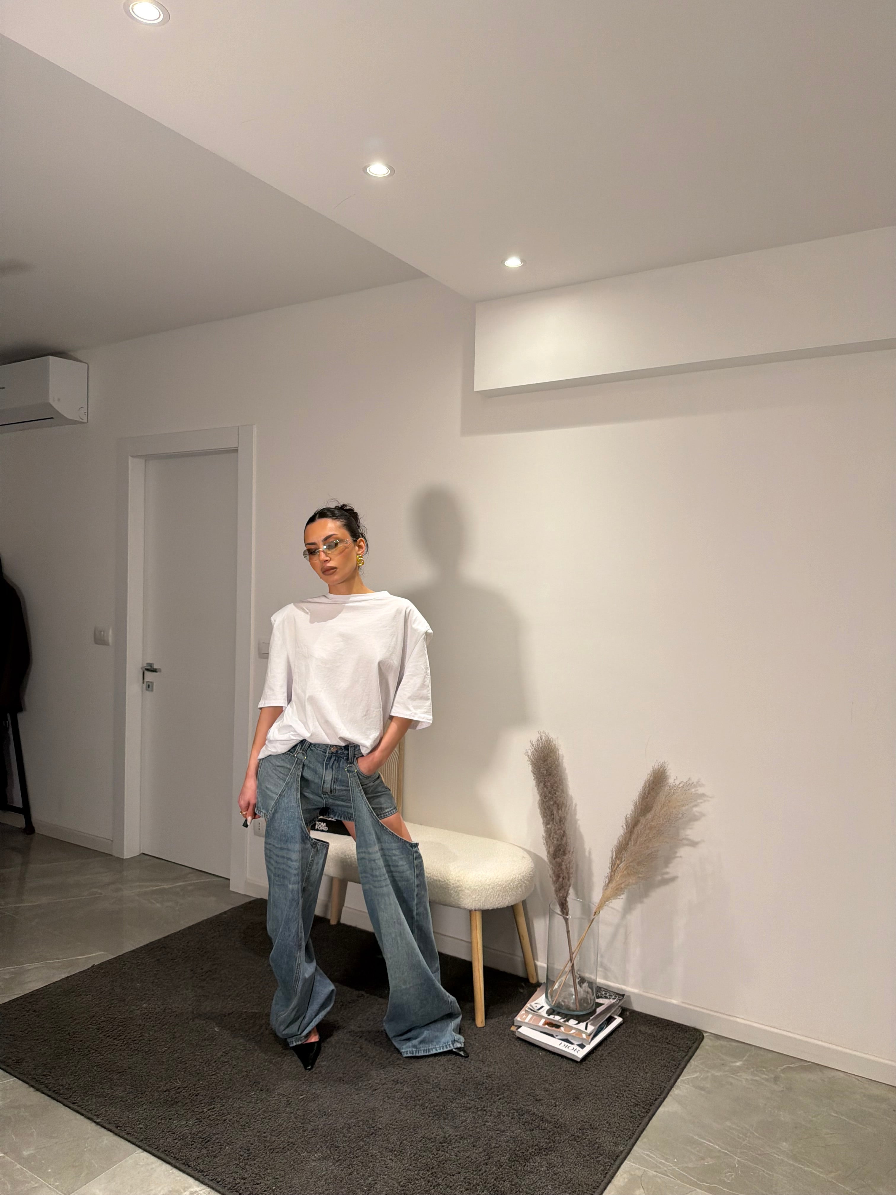 T-shirt spalline white