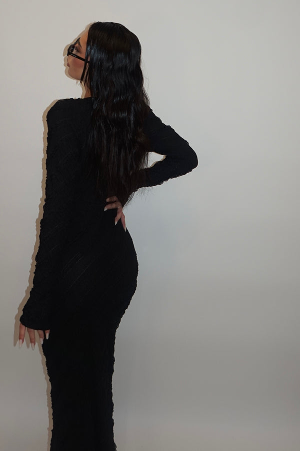 Dress curly black