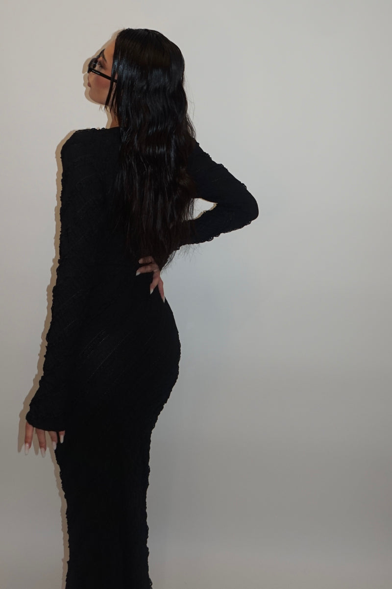 Dress curly black