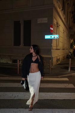 Skirt fluffy white
