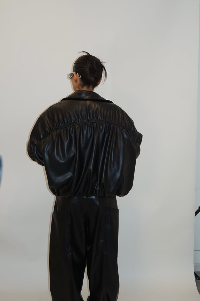 Bomber black liscio